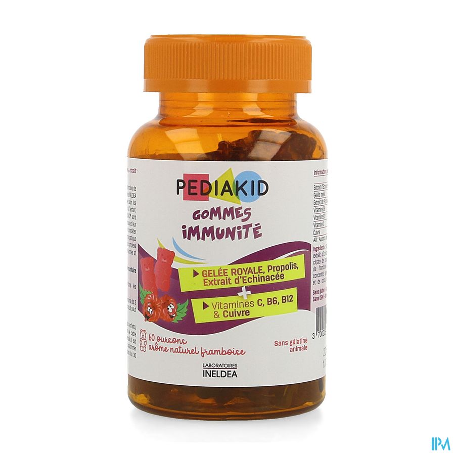 PEDIAKID GOM IMMUNITE FRAMB OURS60