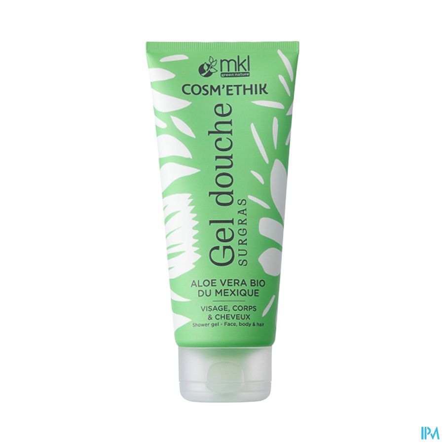 Mkl Green Nature Gel Douche Aloe Vera Du Mexique Cosm'ethik 200ml