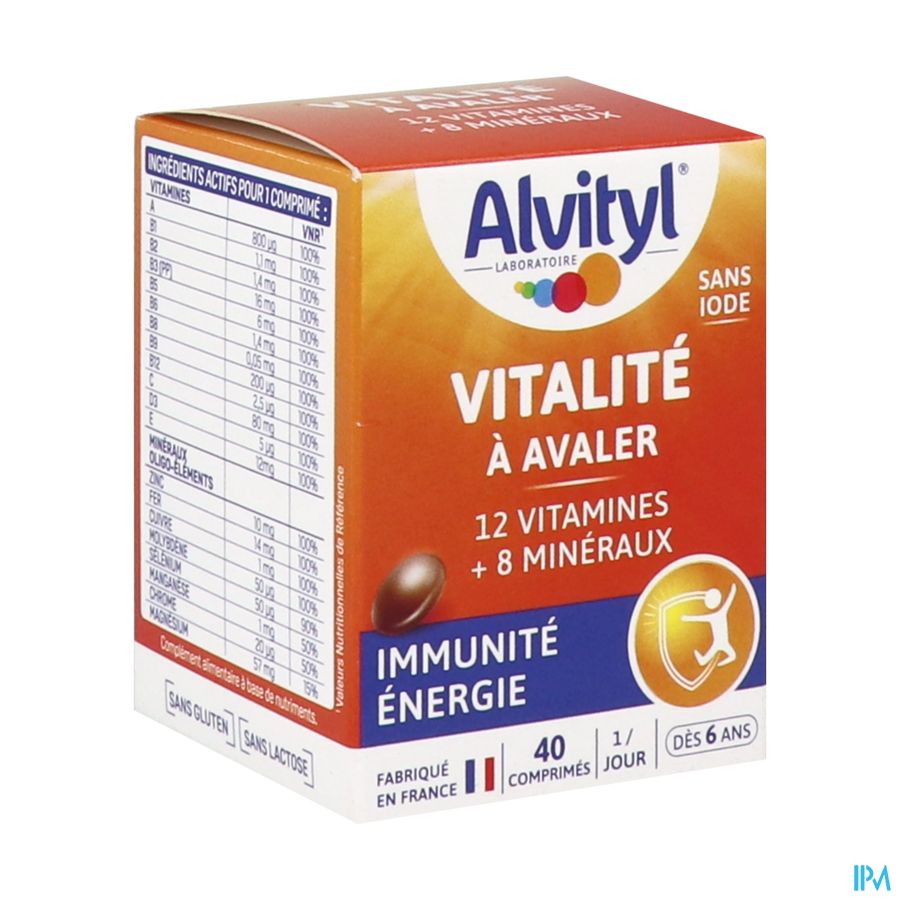 ALVITYL VITALITE A AVALER CPR 40