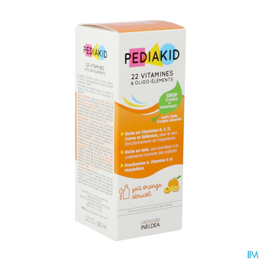 PEDIAKID 22 VIT/OLIGO SP 125ML