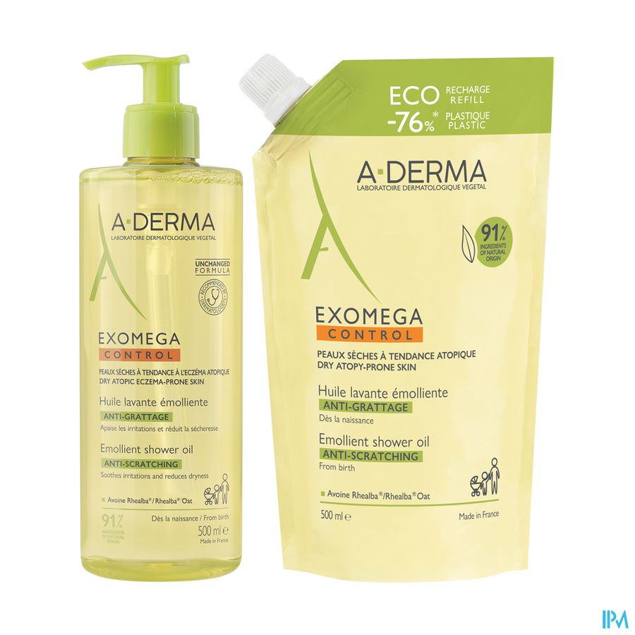 A-DERMA EXOMEGA CONT HLE LAV+ RECH
