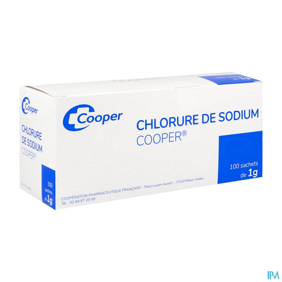 SODIUM CHL COOPER PUR SACH 1G 100