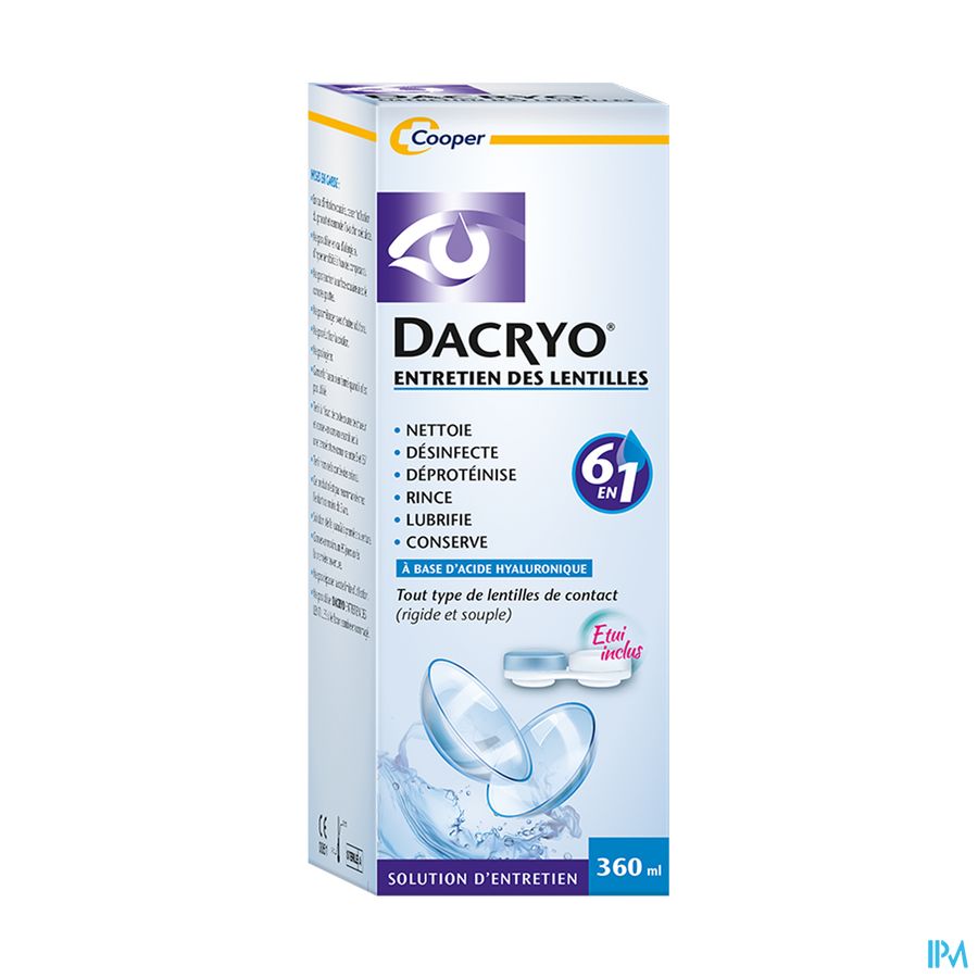DACRYOLENS ENTRETIEN LENTILLE360ML