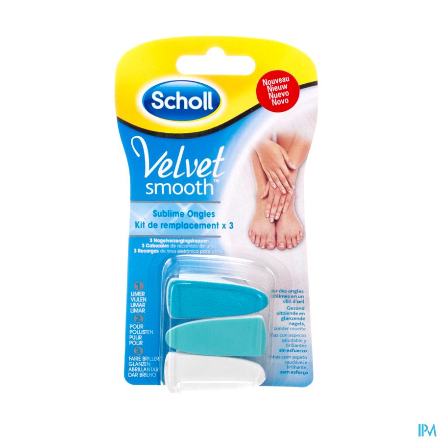 Scholl Velvet Smooth Sublime Ongles Kit Recharge X3