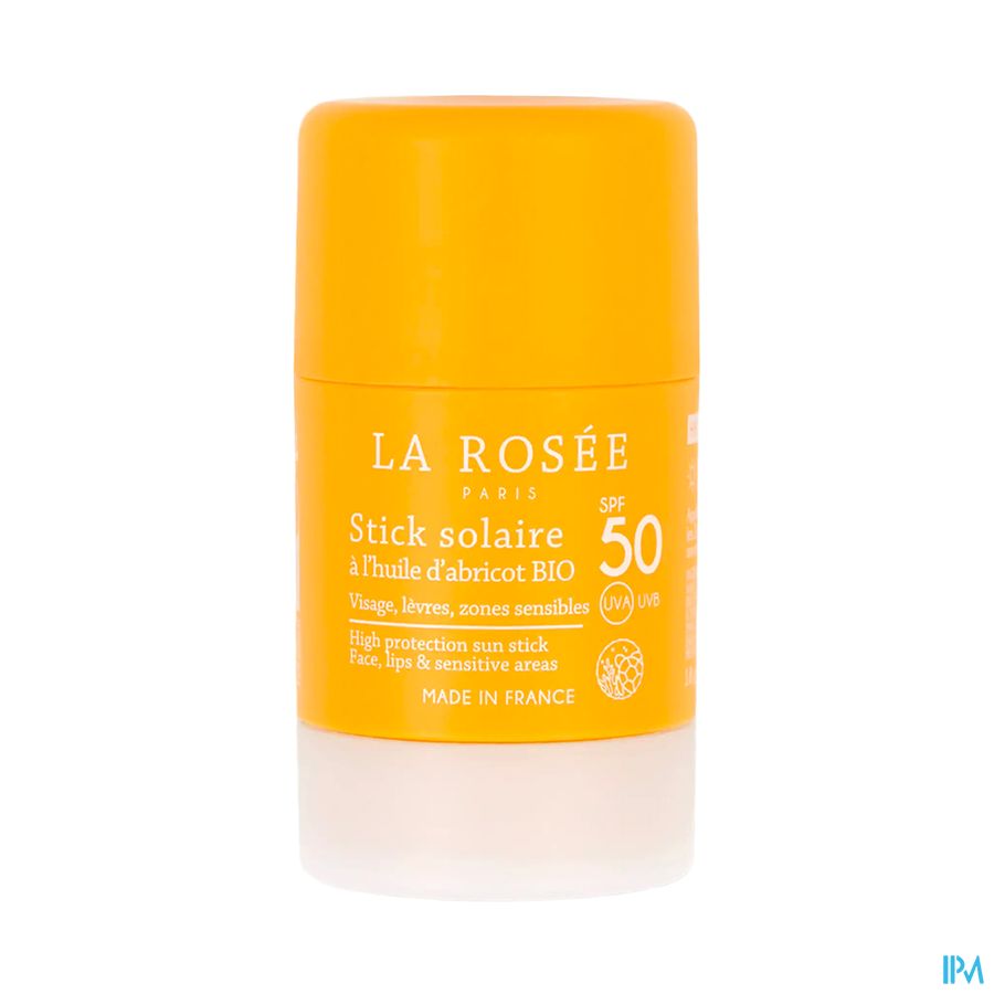 La Rosee Stick Solaire A l'huile D'abricot Bio Spf50 15ml