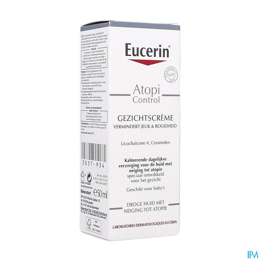 EUCERIN ATOPICONTROL VISAGE 50ML