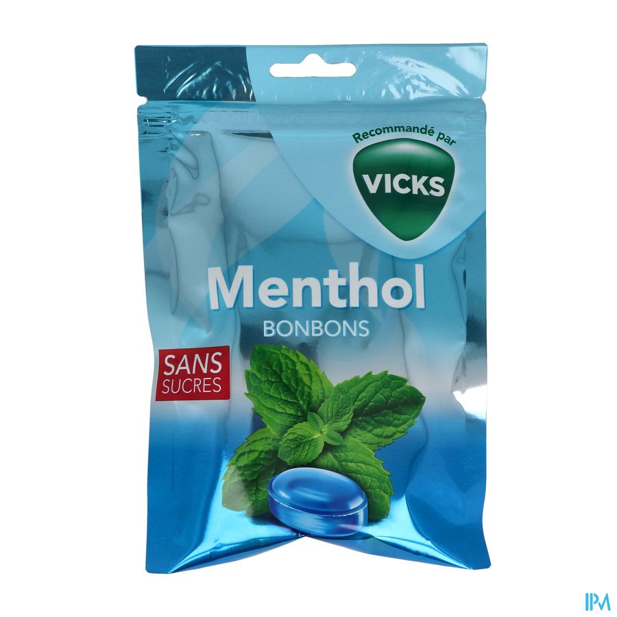 VICKS BONBONS MENTHOL S/SUCRE 72G