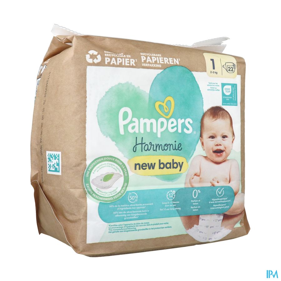 Pampers Harmonie T1 Change Complet 2/5kg 22