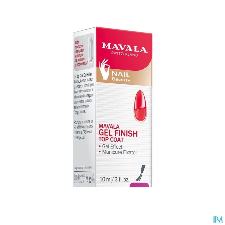 MAVALA TOP COAT GEL FINISH 10ML