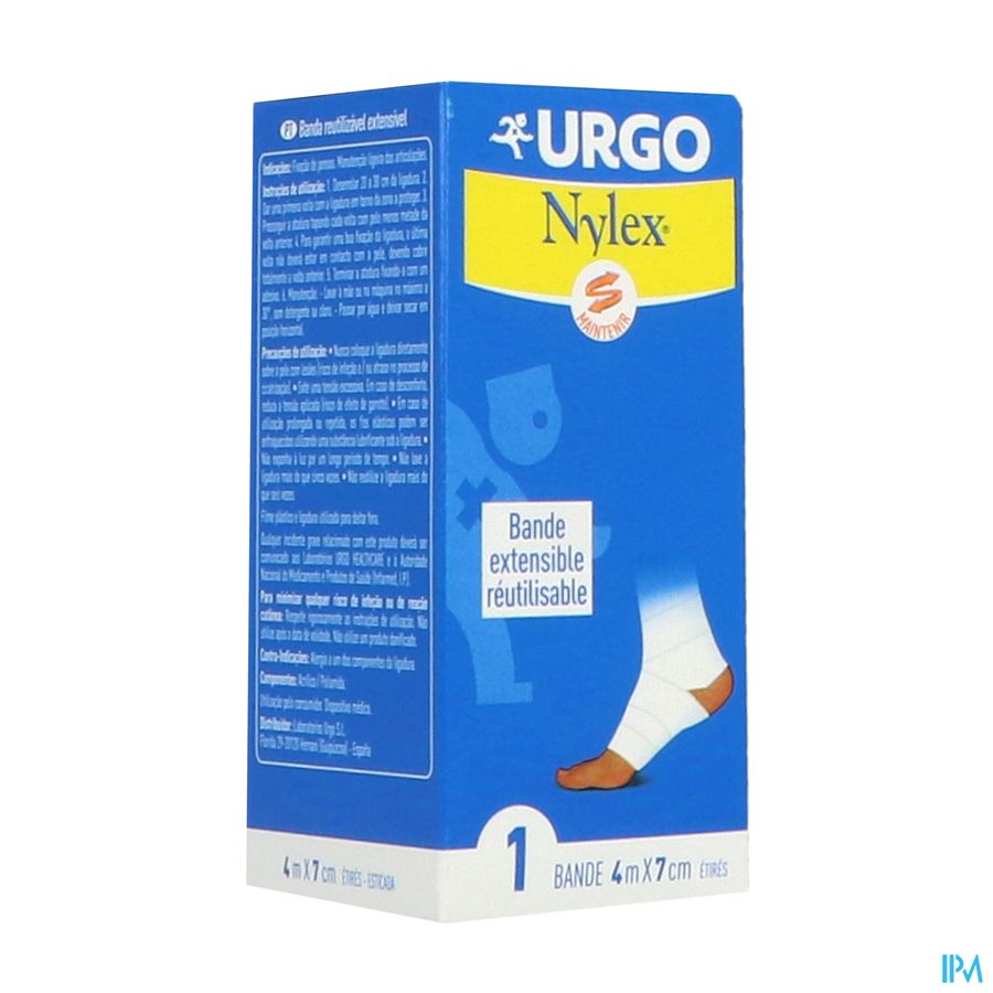 Nylex Bande Extensible Blanche 4m X 7cm