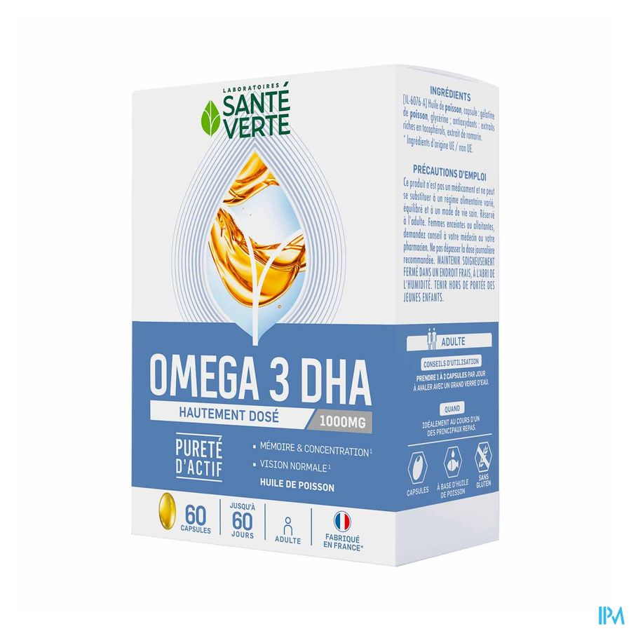 OMEGA 3 DHA1000 SANTE VERTE CAPS60