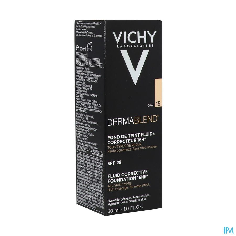 VICHY DERMABLEND FLUID 15 OPAL30ML