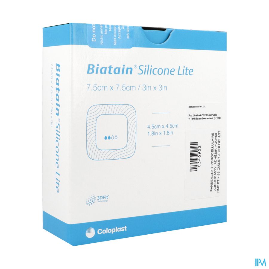 BIATAIN SILICONE LIT 7,5X7,5CM 10
