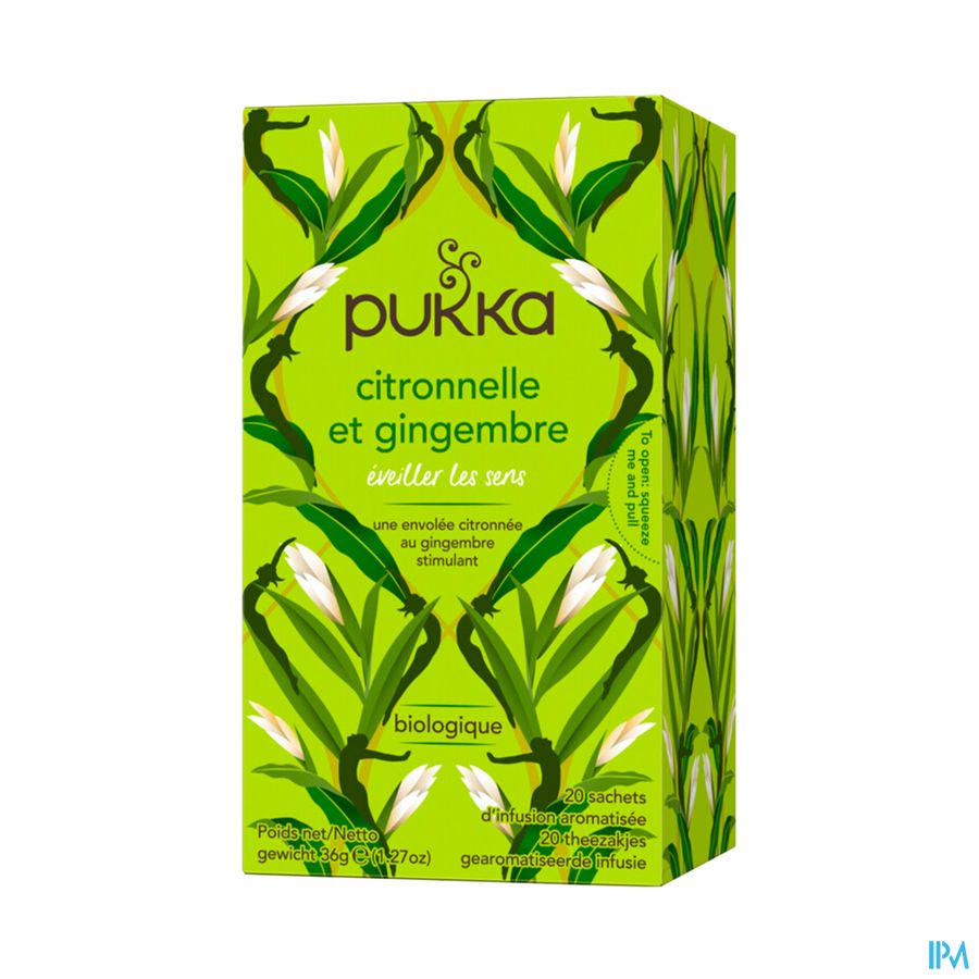 PUKKA INFUS CITRON/GINGEMB SACH 20
