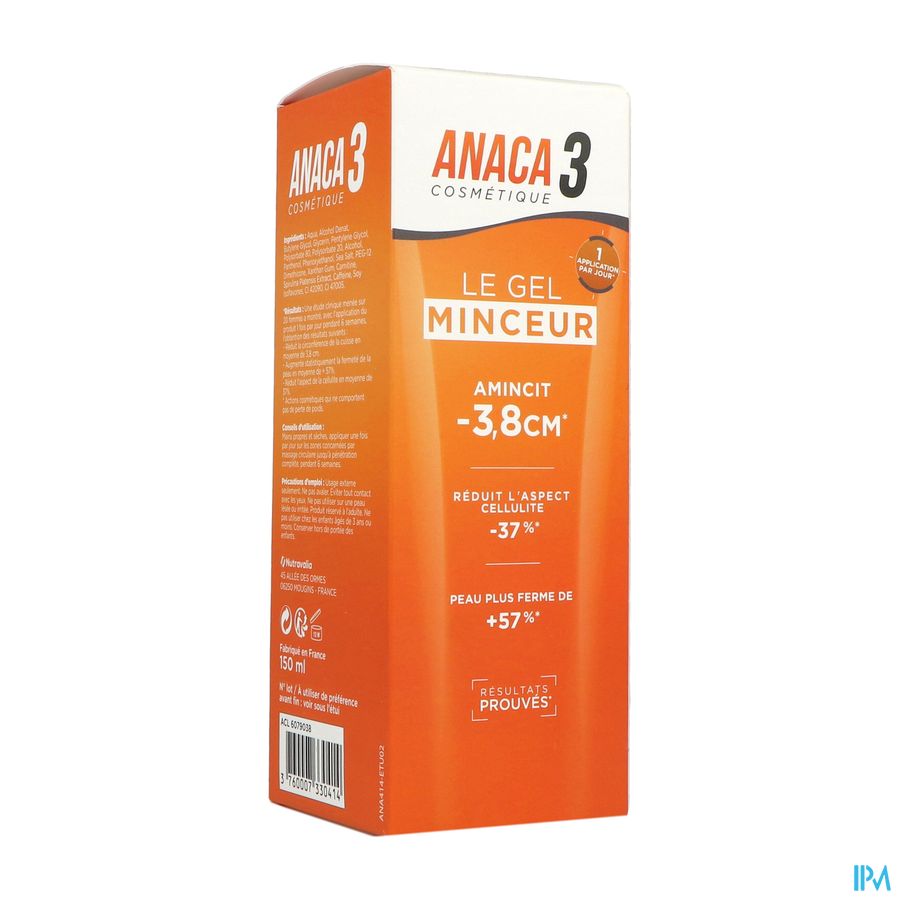 Anaca3 Le Gel Minceur Cosmetique 150ml