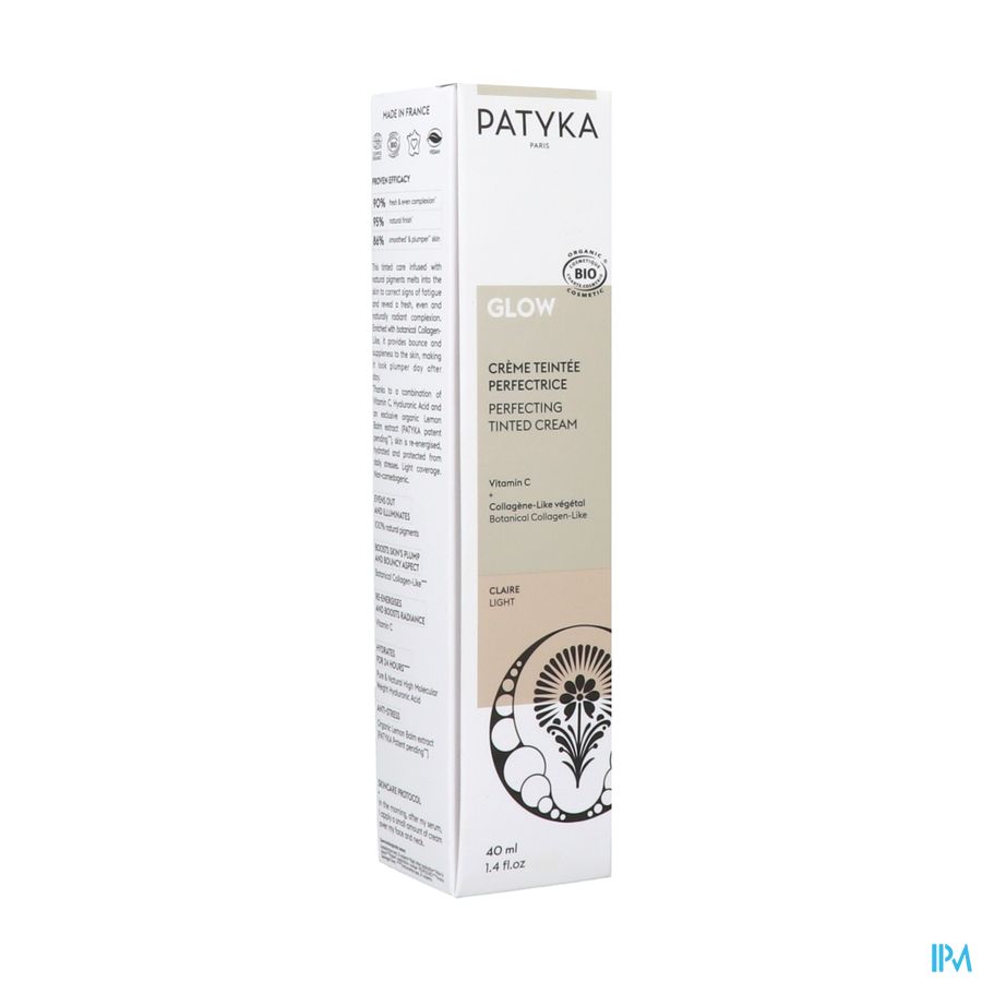 Patyka Glow Creme Teintee Perfectrice Claure Bio 40ml