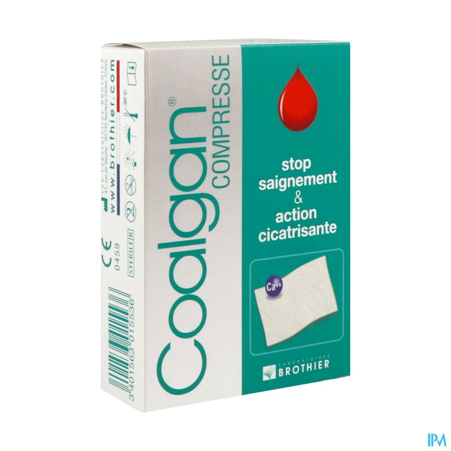 Coalgan Compresse Hemostatique 3cm X 5cm 5