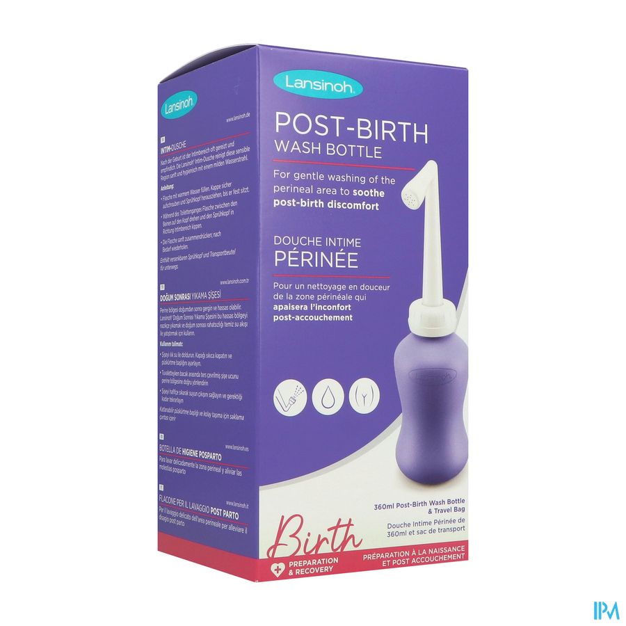 Lansinoh Douche Intime Perinee Flacon Avec Canule Coudee Pour Douche Intime Perineale