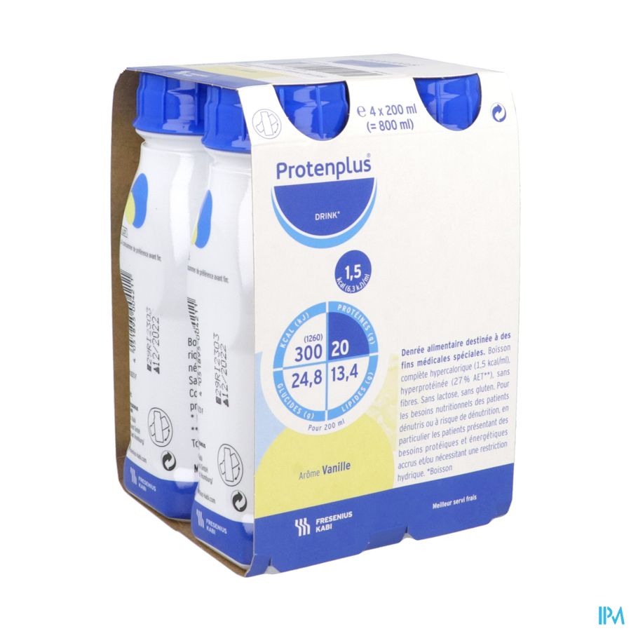 PROTENPLUS DRINK VANILLE 4X200ML