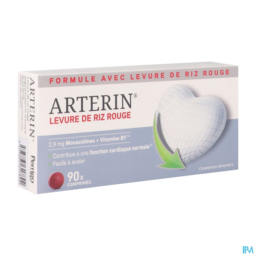 Arterin Levure De Riz Rouge 2mg9 Comprime Pack Eco 90