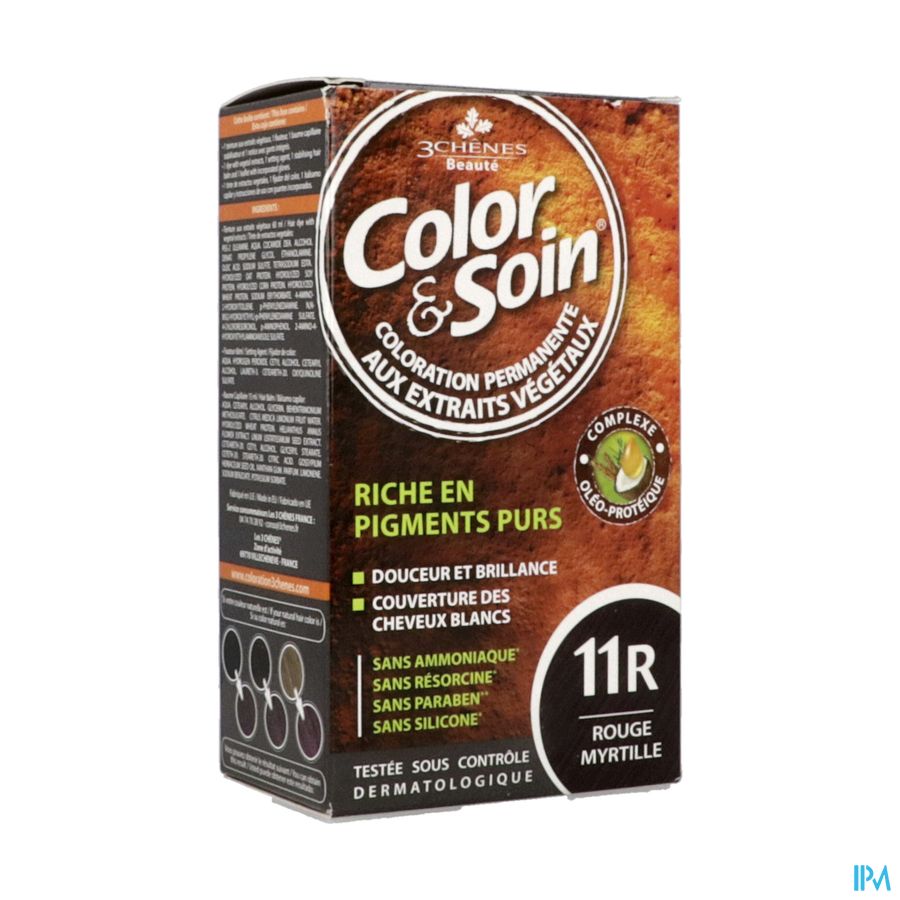 3 CHENES COLOR/SOIN RGE MYRTIL 11R