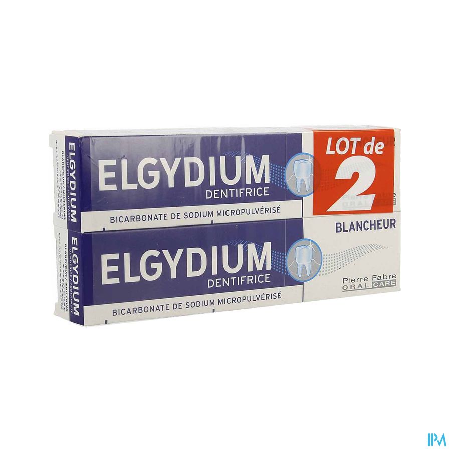 ELGYDIUM DENT BLANCHEUR 75ML X2