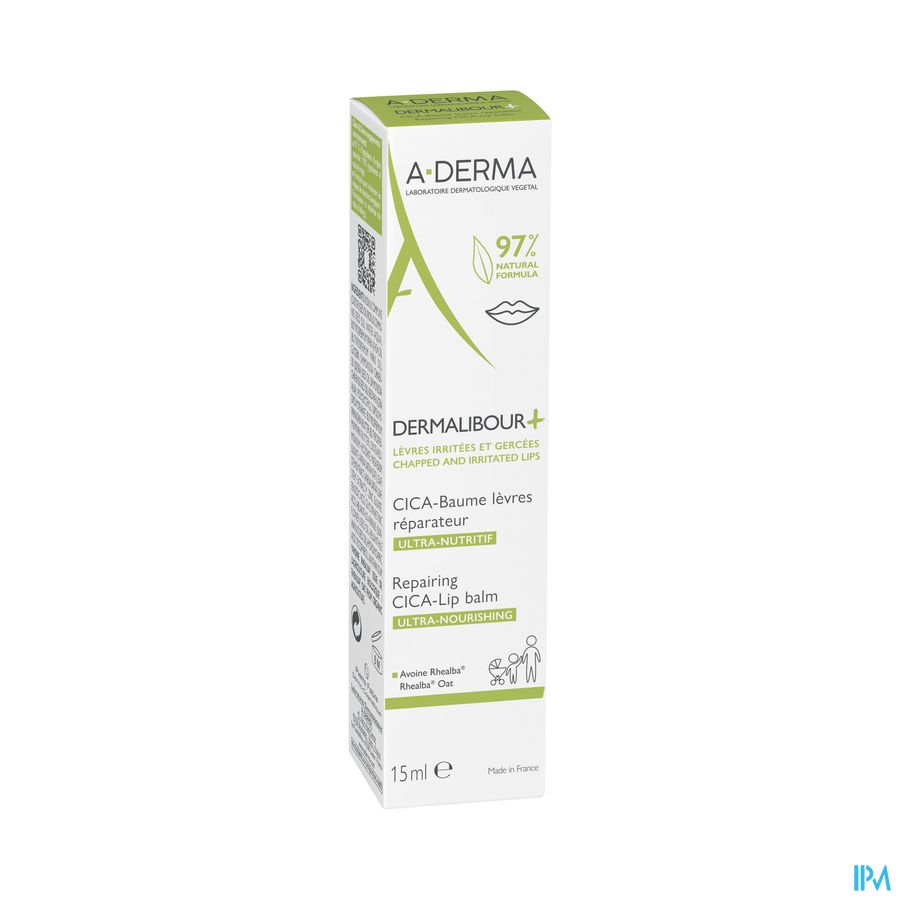 A Derma Dermalibour+ Cica Baume Levres Reparateur 15ml
