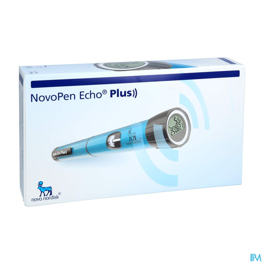 Novopen Echo Plus Stylo Injecteur D'insuline Connecte Pour Cartouche Penfill 3ml Bleu