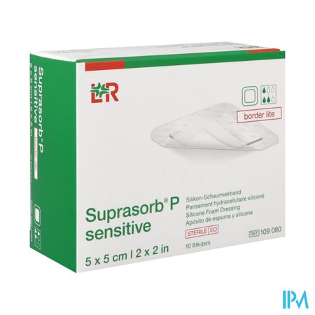 Lohmann Suprasorb P Sensitive Border Lite 5cm X 5cm 10