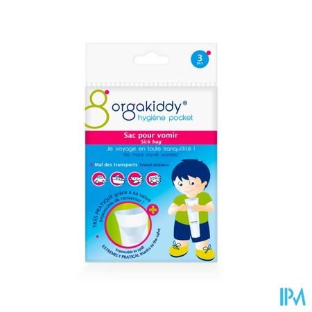 Orgakiddy Hygiene Pocket Sac Pour Vomir X3