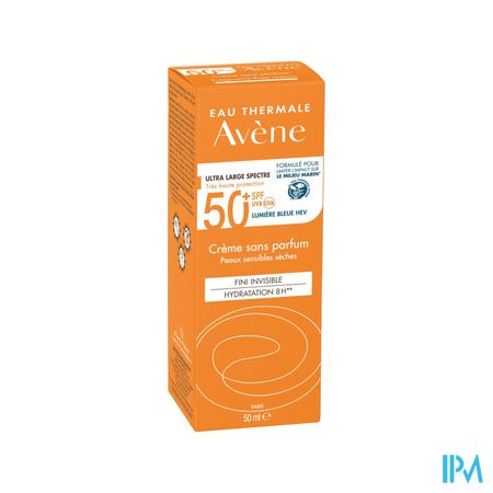 Eau Thermale Avene Solaire Creme Spf50+ Sans Parfum 50ml