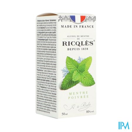 Ricqles Alcool De Menthe 50ml