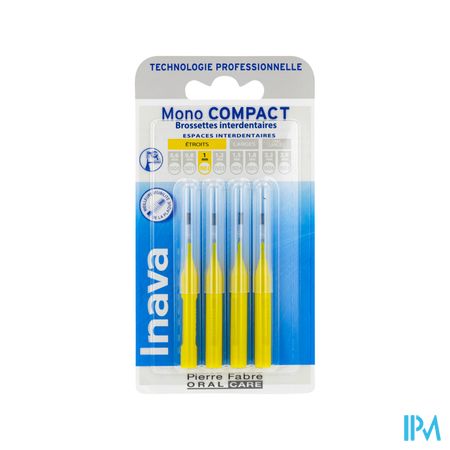 Inava Mono Compact Brossette Jaune X4