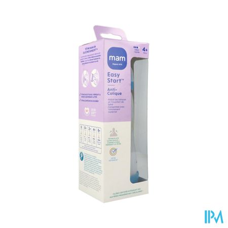 Mam Biberon Easy Start Anticolique 320ml Ocean Tetine Debit 3