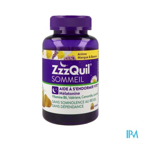 Zzzquil Sommeil Mangue Banane Gomme 60