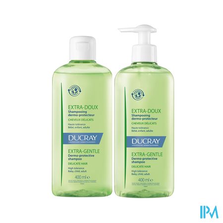 Ducray Shampooing Extra Doux Flacon 400ml + Pompe 400ml