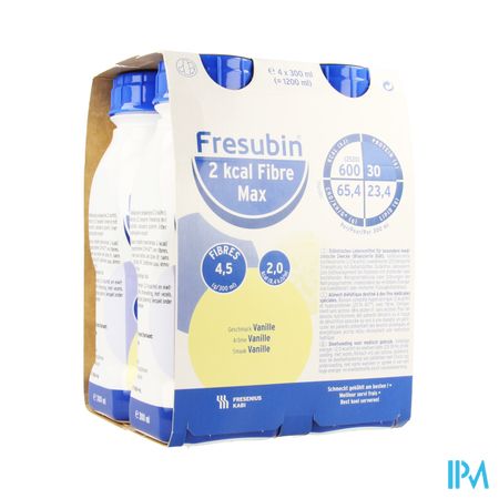 Fresubin 2kcal Fibre Max Drink Vanille 300ml X4