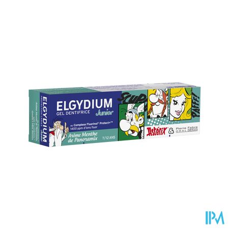 Elgydium Junior Gel Dentifrice Menthe Douce Asterix 50ml