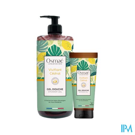 Osmae Gel Douche Vivifiant Cedrat 1l