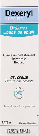Dexeryl Specific Brulures Coups Soleil Gel Creme 150g