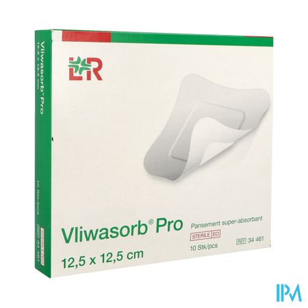 Lohmann Vliwasorb Pro Pansement Super Absorbant 12cm5 X 12cm5 10