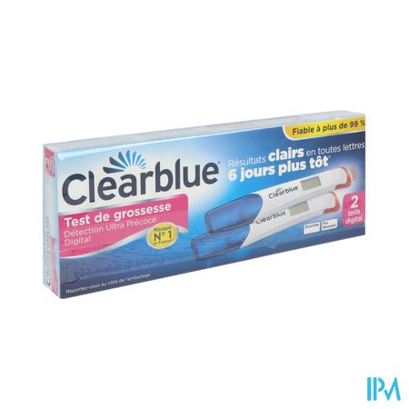 Clearblue Test De Grossesse Detection Ultra Precoce Digital X2