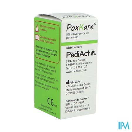 Poxkare Hydroxyde Potass 5% Pour Application Cutanee 2ml