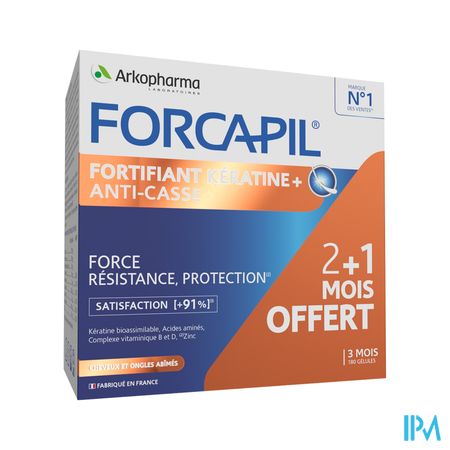 Arkopharma Forcapil Fortifiant Keratine+ Gelule 180