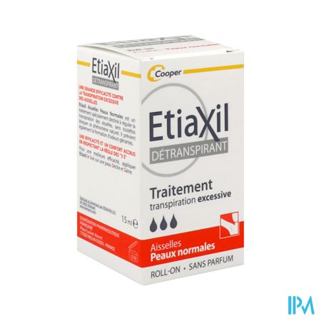 Cooper Etiaxil Detranspirant Aisselles Peaux Normales Roll On 15ml