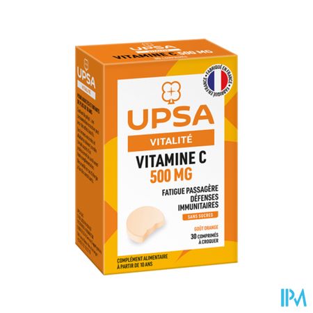 VIT C 500MG UPSA CPR CROQ 15 X2