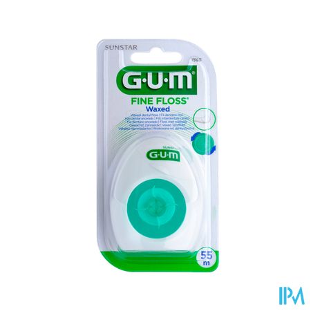 Gum Fine Floss Fil Dentaire Cylindr Cire 55m