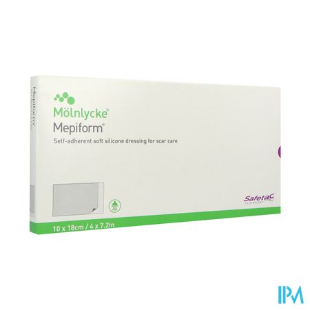 Mepiform Safetac Pansement Silicone 10cm X 18cm 5