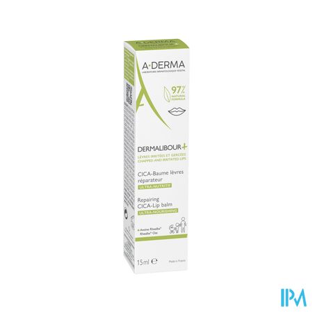 A Derma Dermalibour+ Cica Baume Levres Reparateur 15ml