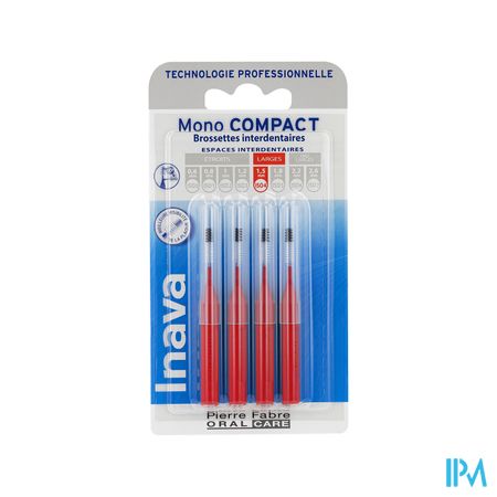 Inava Mono Compact Brossette Rouge X4